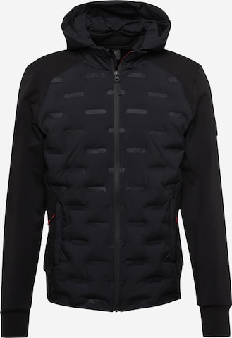 Hackett London Sweatvest in Zwart: voorkant