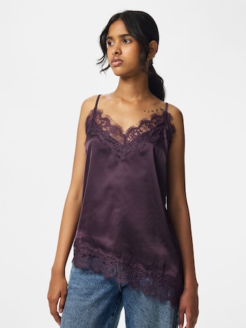 Top 'NOMI' di PIECES in lilla: frontale