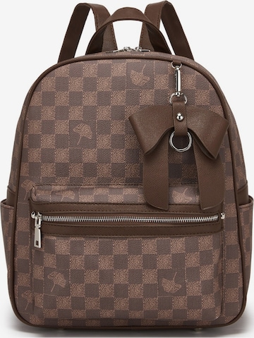 Miss Lulu Rucksack in Braun: Vorderseite