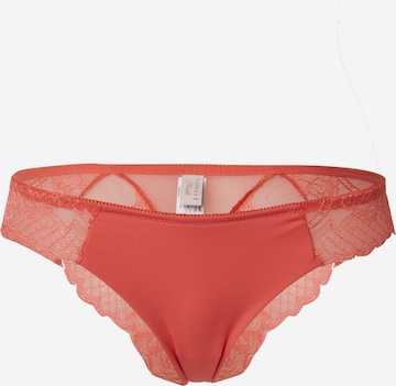 Slip 'Wild Peony Florale Brazilian' de la TRIUMPH pe portocaliu: față