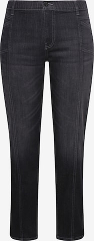 Loosefit Jean Ulla Popken en noir : devant