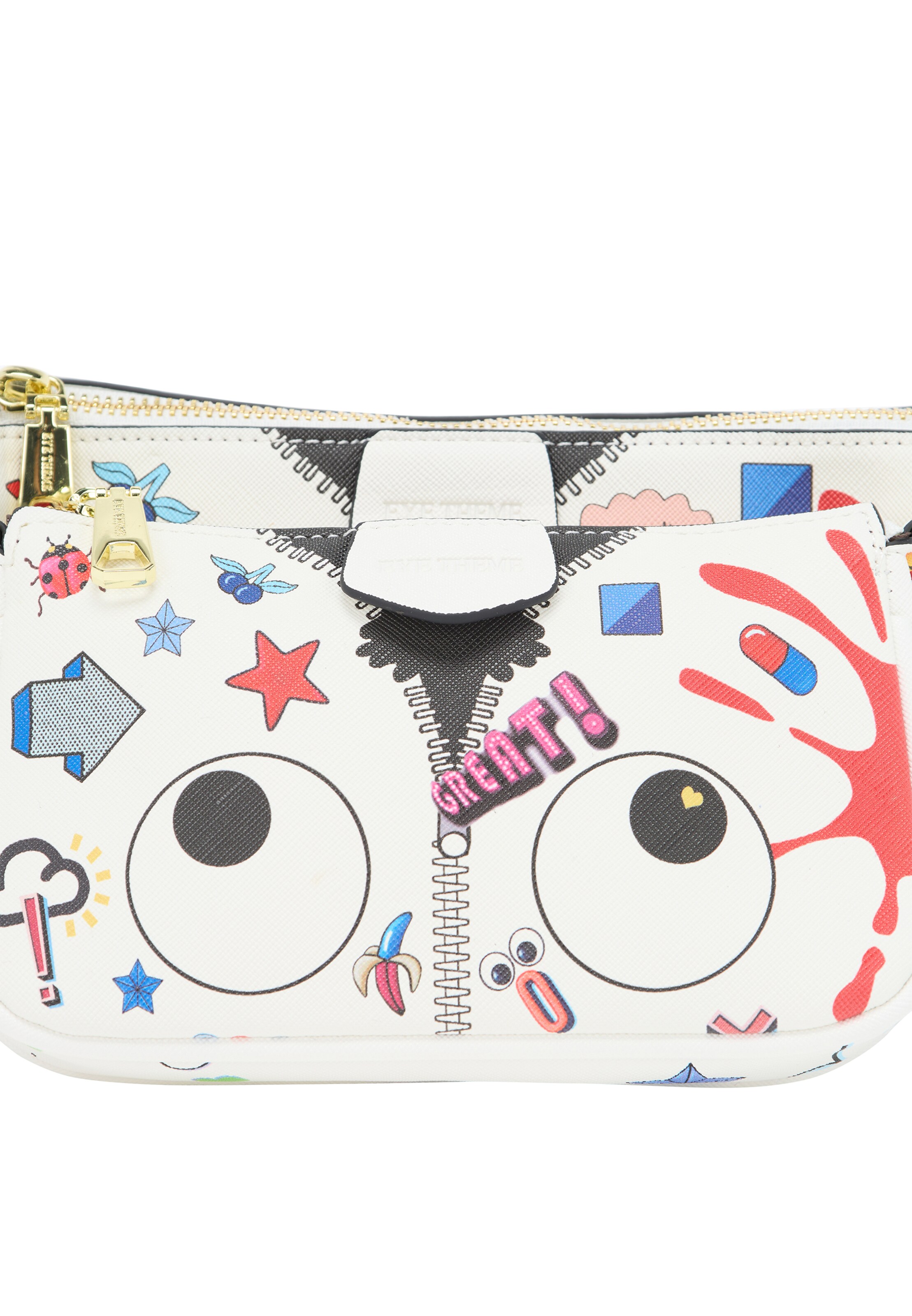 MYMO Сумка через плечо 'Pop Eyetheme' в Белый