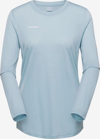 MAMMUT Funktionsshirt ‘Tree Wool FL’ in Blau: Vorderseite