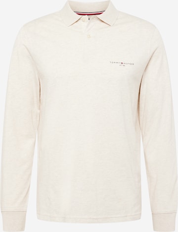 T-Shirt TOMMY HILFIGER en beige : devant