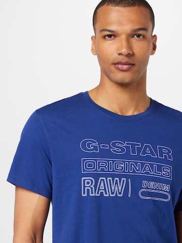 G-Star RAW Μπλουζάκι σε μπλε