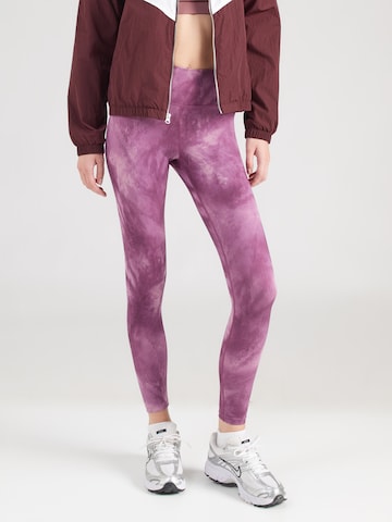 Skinny Pantalon de sport 4F en violet : devant