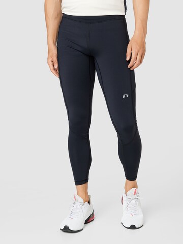 Newline Skinny Sportbroek in Zwart: voorkant