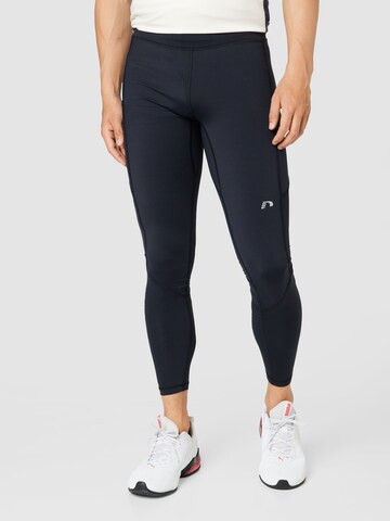 Newline Skinny Sports trousers in Black: front