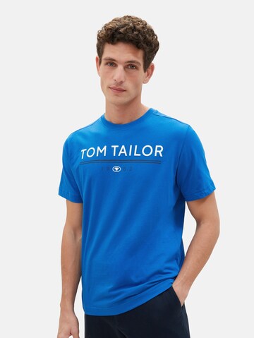 TOM TAILOR T-shirt i blå