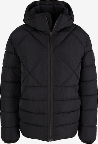 TOM TAILOR Winter Jacket in Black: front