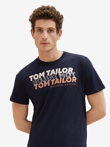 TOM TAILOR T-Shirt in Blau