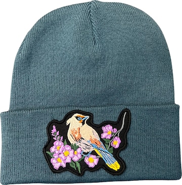 RADADA Muts 'Waxwing Bird' in Blauw: voorkant