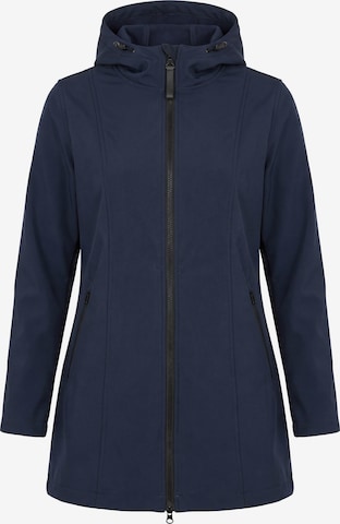 Ulla Popken Weatherproof jacket in Blue: front