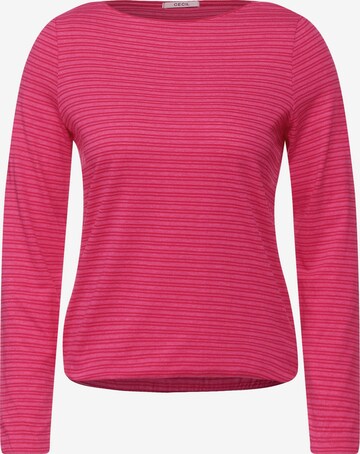 CECIL Тениска в розово: отпред