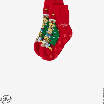 CALZEDONIA Socks 'The Simpson' in Red: front