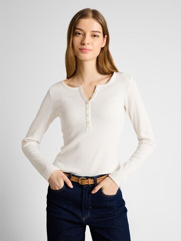 TOM TAILOR DENIM Shirt in White: front