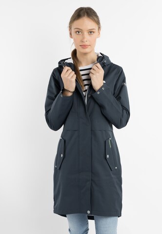 Schmuddelwedda Raincoat in Blue: front