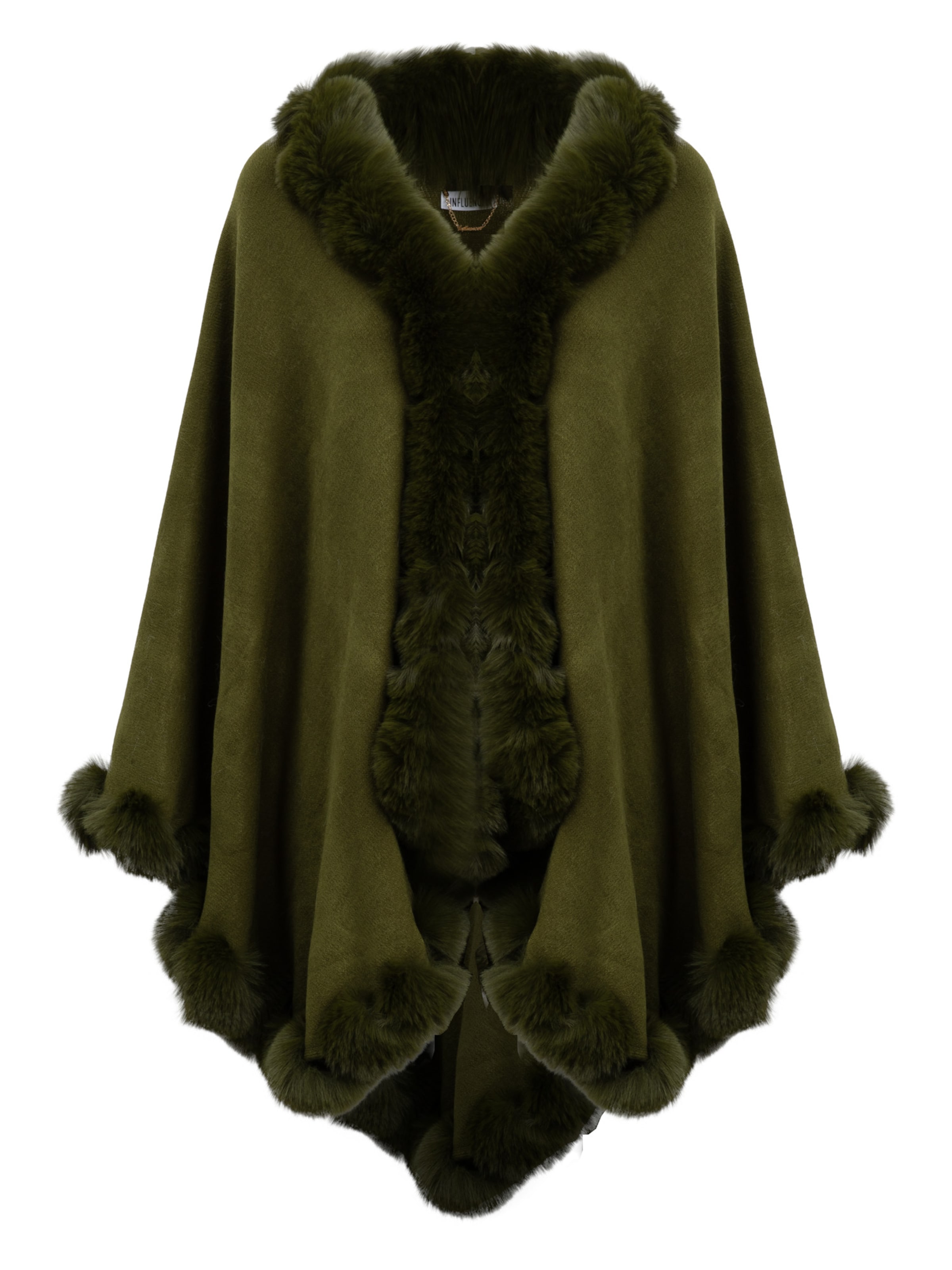 Influencer Cape in Green: front