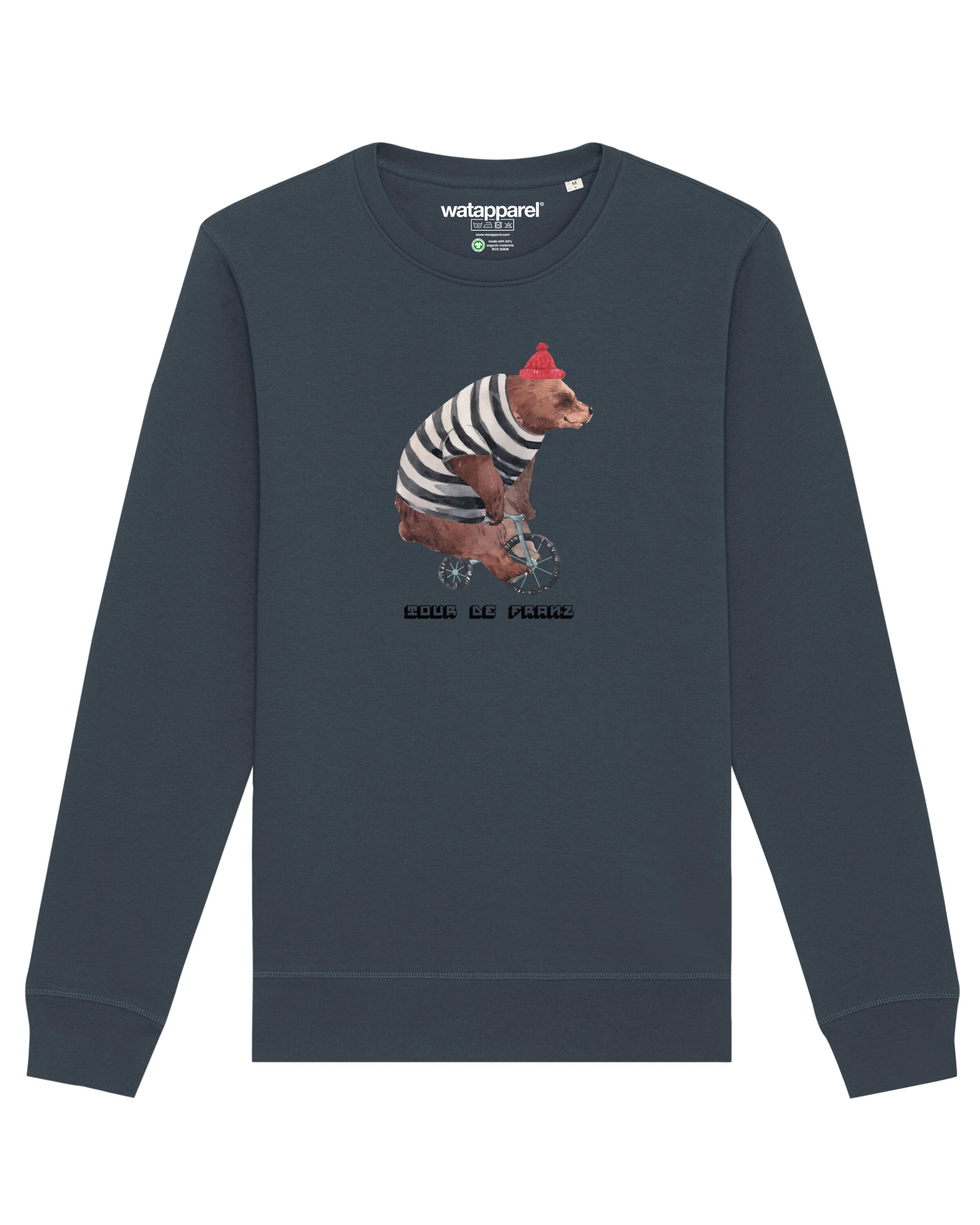 Sweat-shirt 'Tour de Franz' Watapparel en gris : devant
