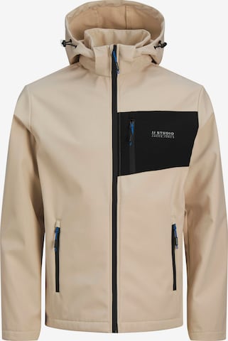 JACK & JONES Performance Jacket in Beige: front
