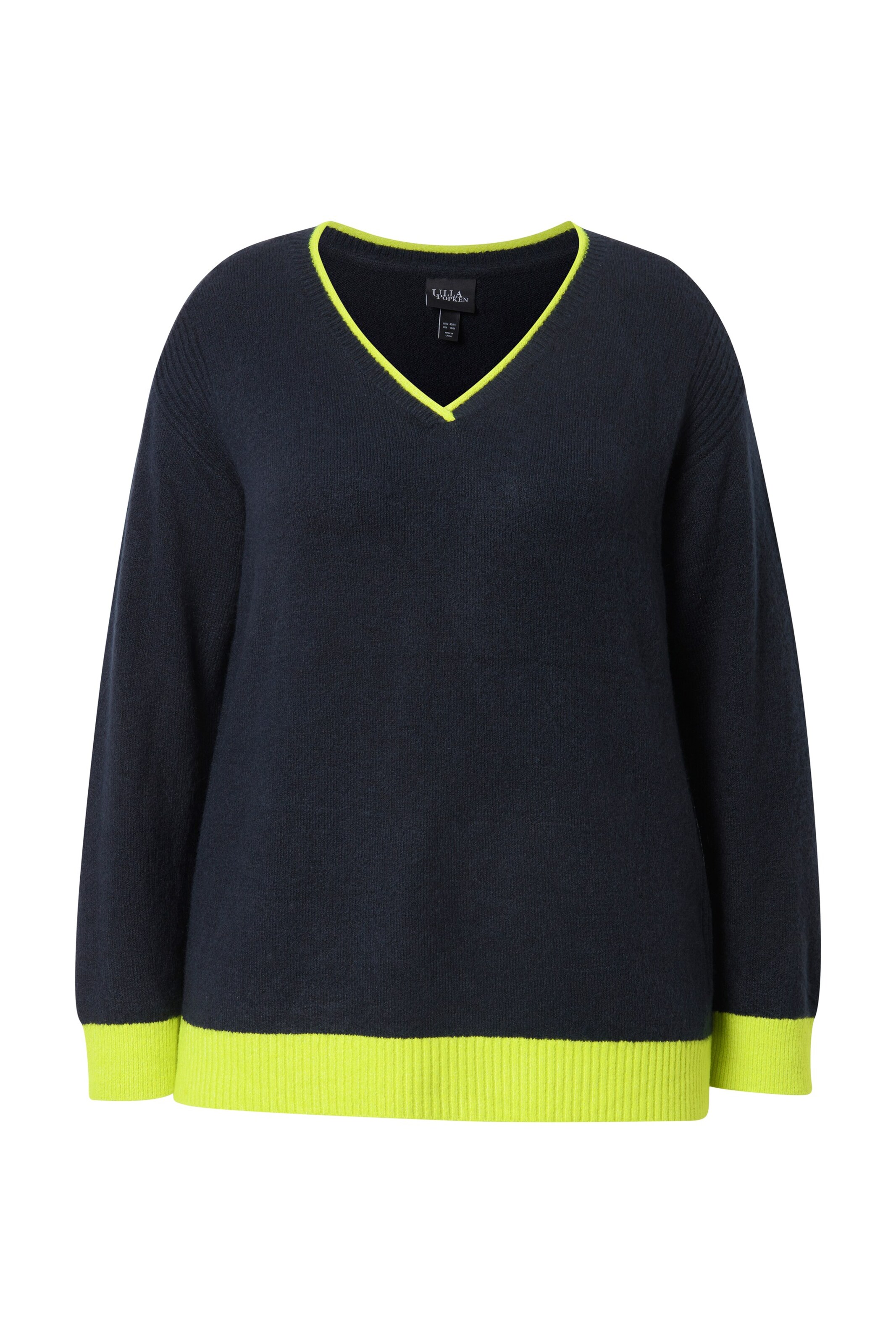Ulla Popken Pullover in Blau: Vorderseite