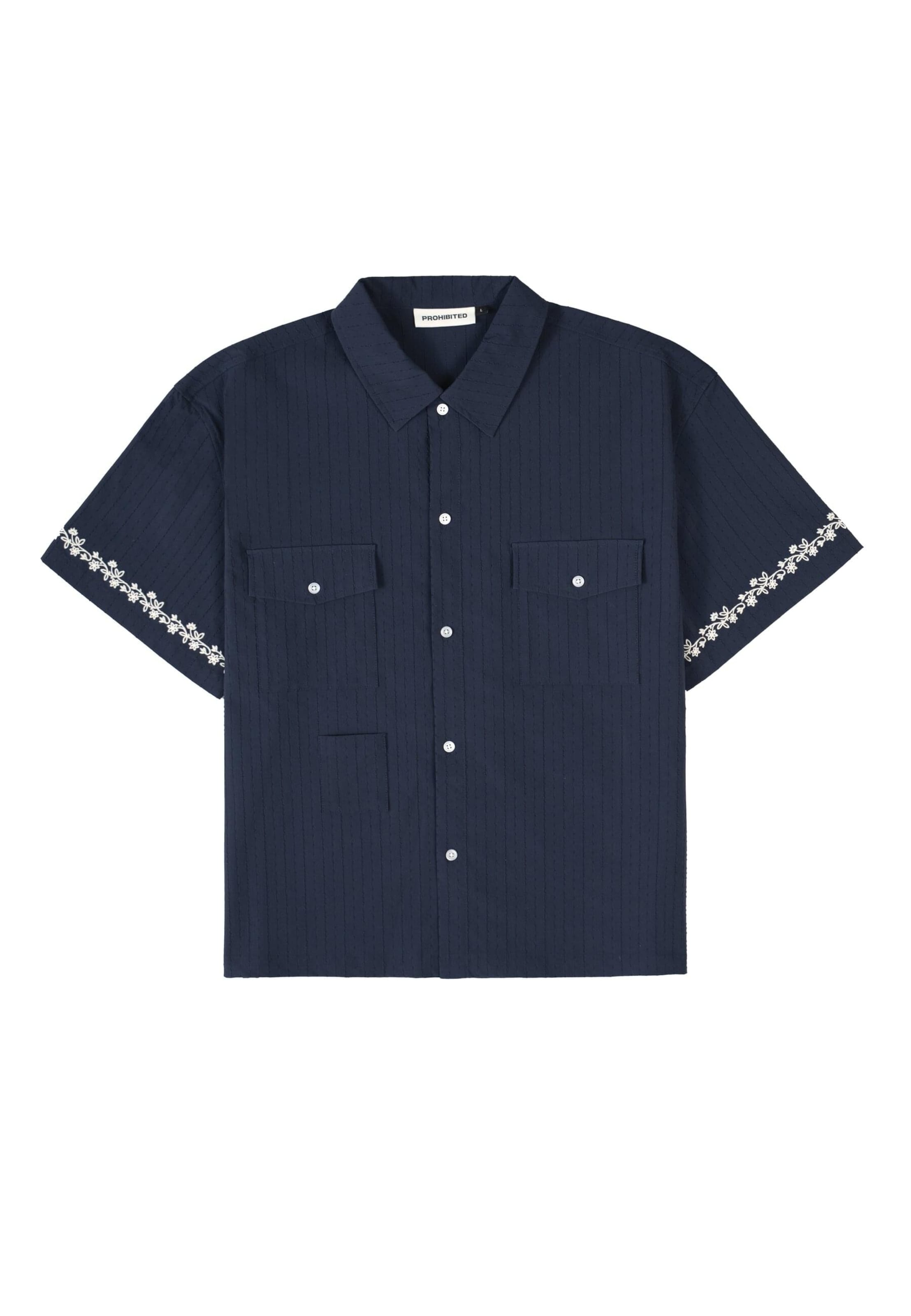 Prohibited Comfort Fit Skjorta 'Western' i blå: framsida