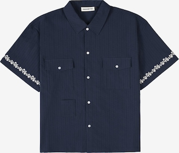 ProhibitedComfort Fit Košulja 'Western' - plava boja: prednji dio