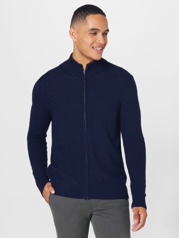 JOOP! Knit Cardigan in Blue: front