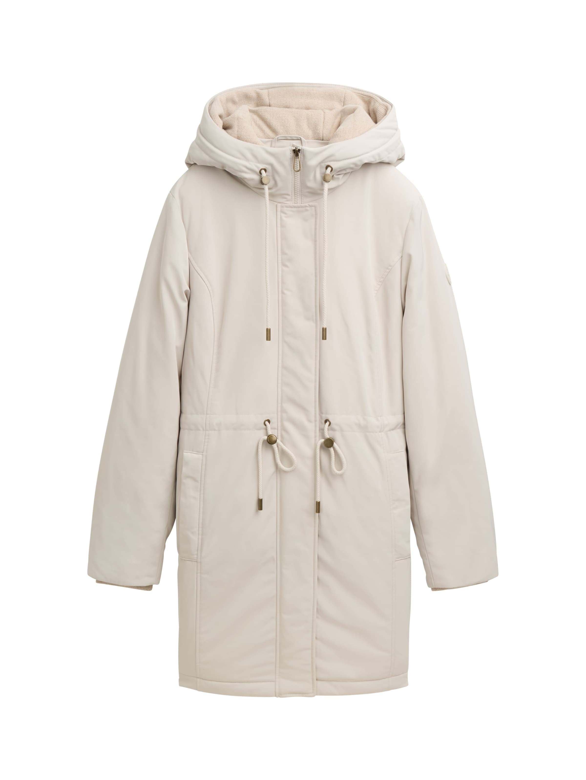 TOM TAILOR Wintermantel in Weiß: Vorderseite