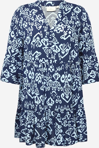 Robe-chemise 'MARRAKESH' ONLY Carmakoma en bleu : devant