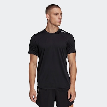 ADIDAS SPORTSWEAR Функционална тениска 'Designed 4 Running' в черно: отпред
