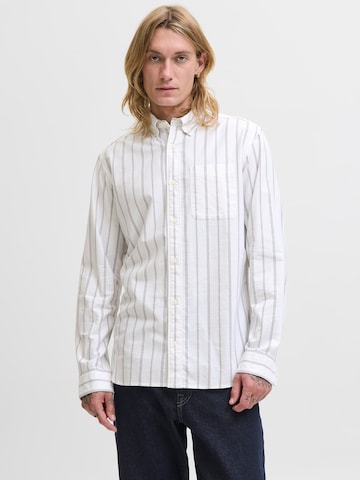 Jack & Jones Premium - Ajuste estrecho Camisa 'JPRBLUBROOK' en blanco: frente