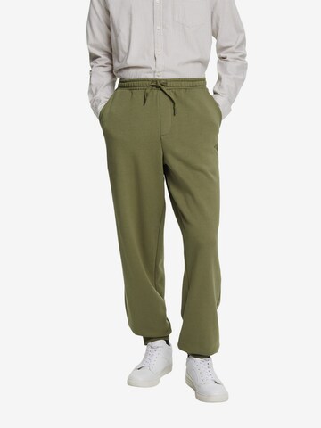 ESPRIT Tapered Broek in Groen: voorkant