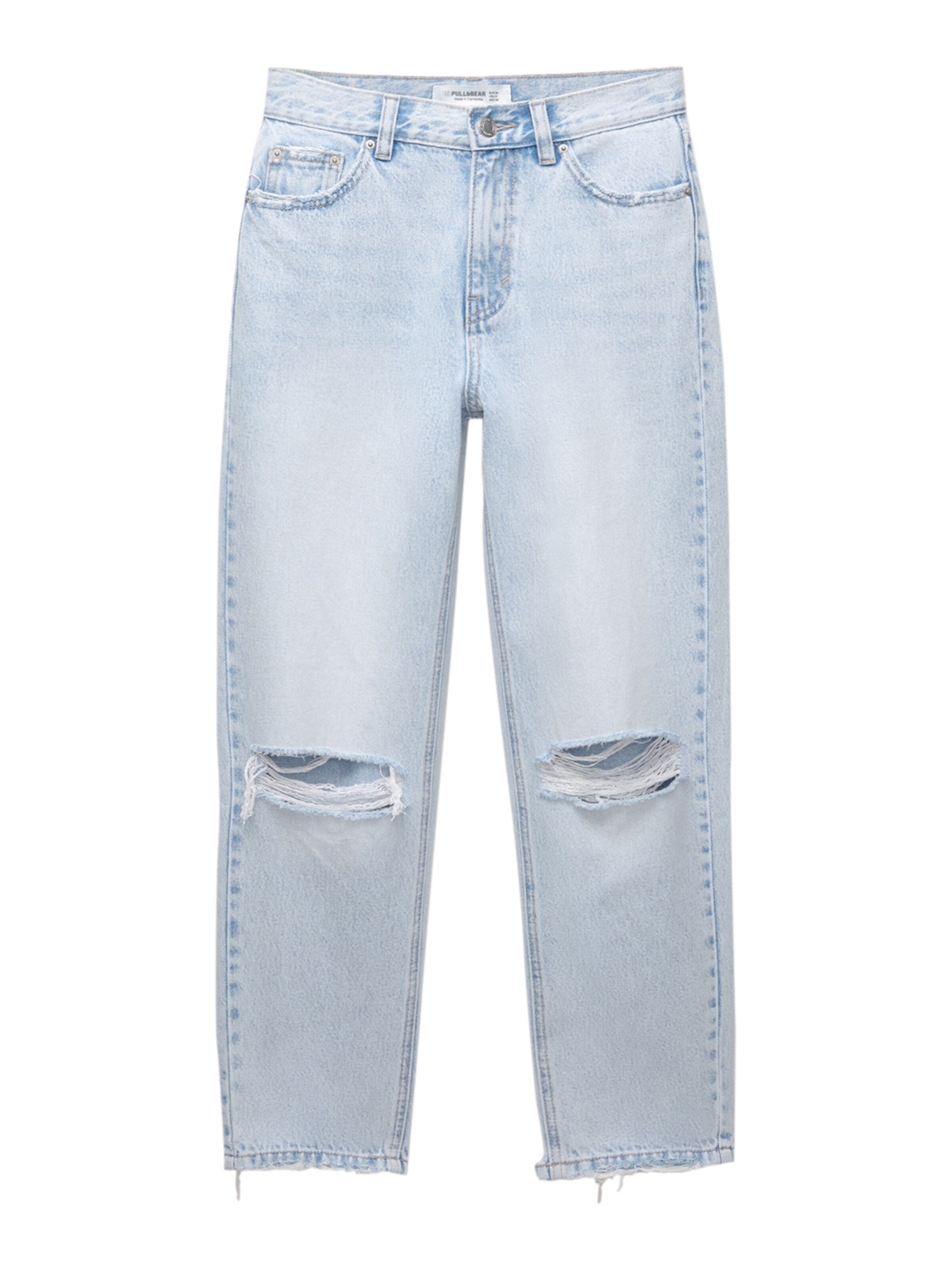 Pull&Bear Regular Jeans in Blau: Vorderseite