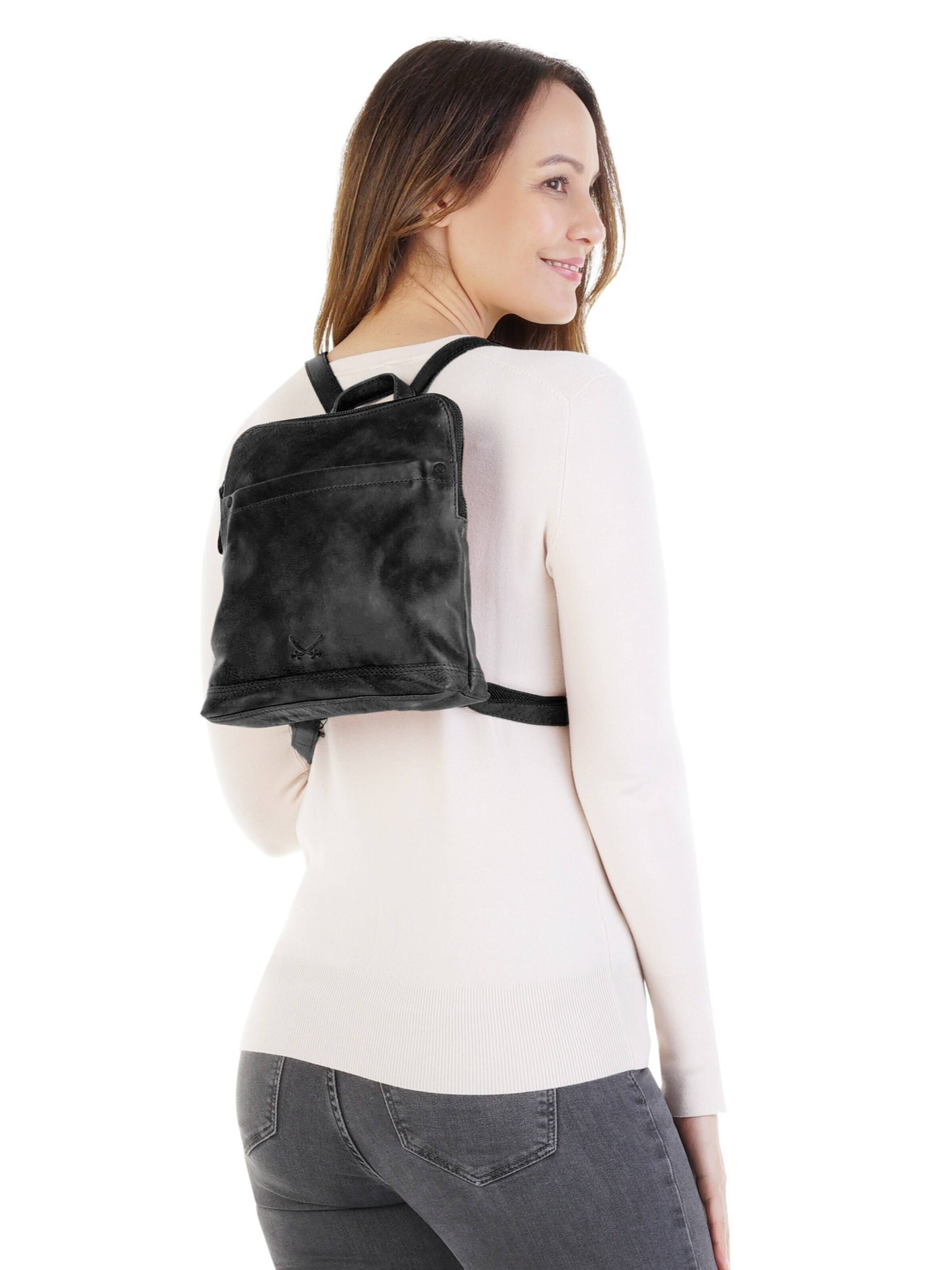 SANSIBAR Rucksack‌‌‌‌‌‌‌ in Schwarz: Vorderseite