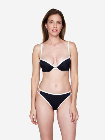 JOOP! Bustier Bikinitop ' Blanca Beach ' in Zwart: voorkant
