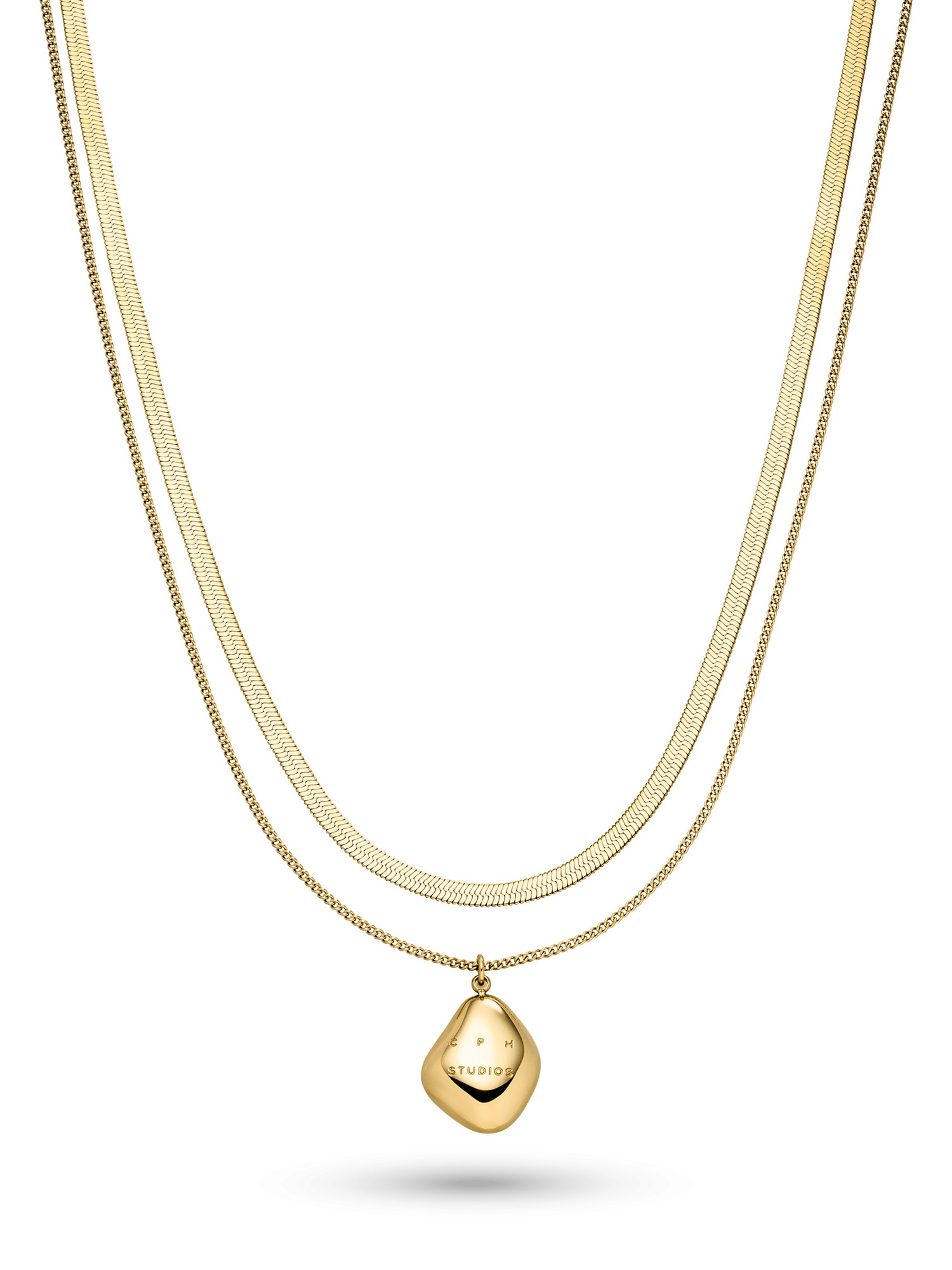 Copenhagen Studios Kette 'Die Organics' in Gold: Vorderseite