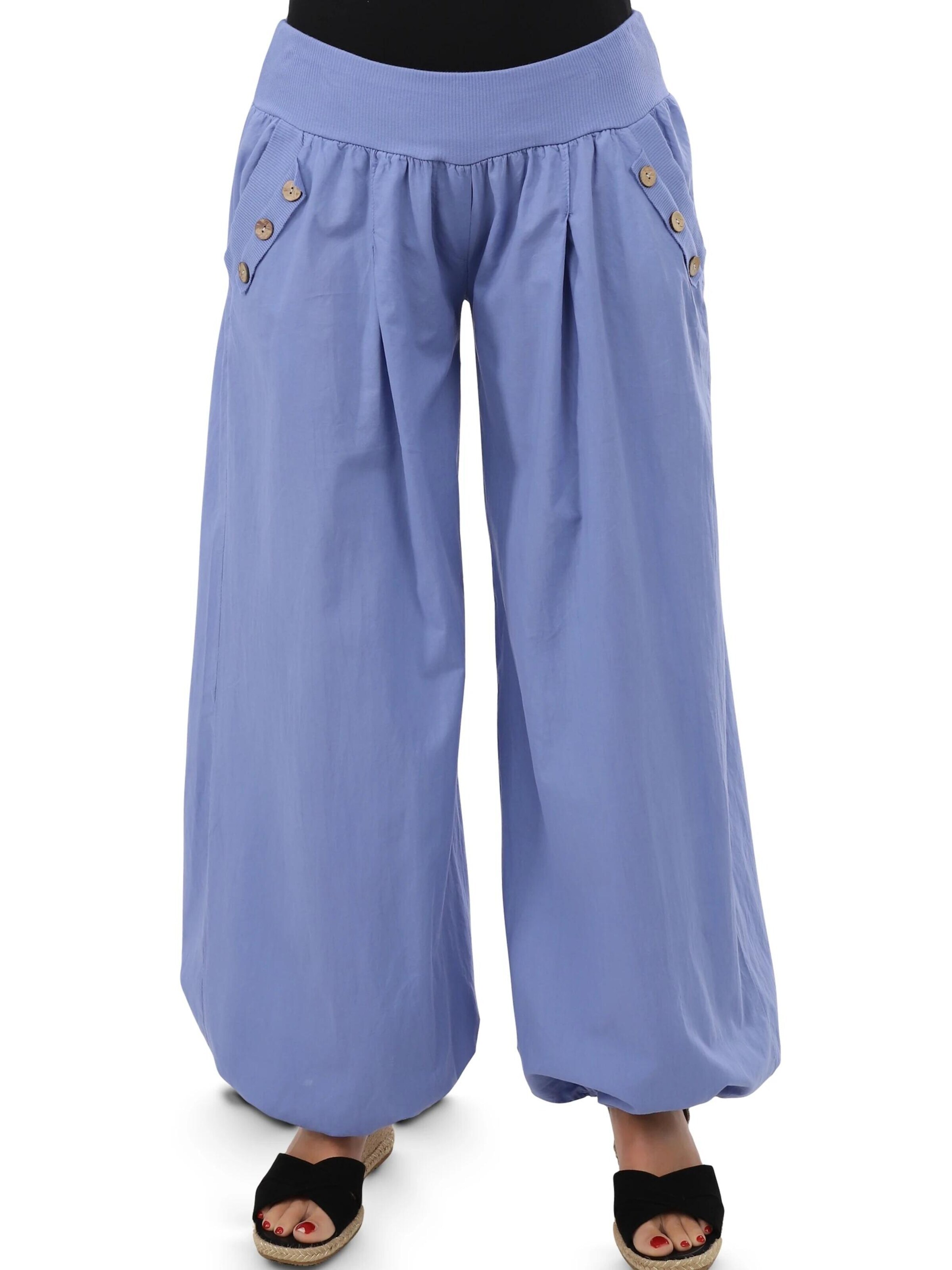 malito more than fashion Loose fit Harem Pants in Blue