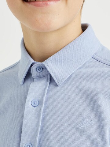 WE Fashion Slim fit Button up shirt in Blue