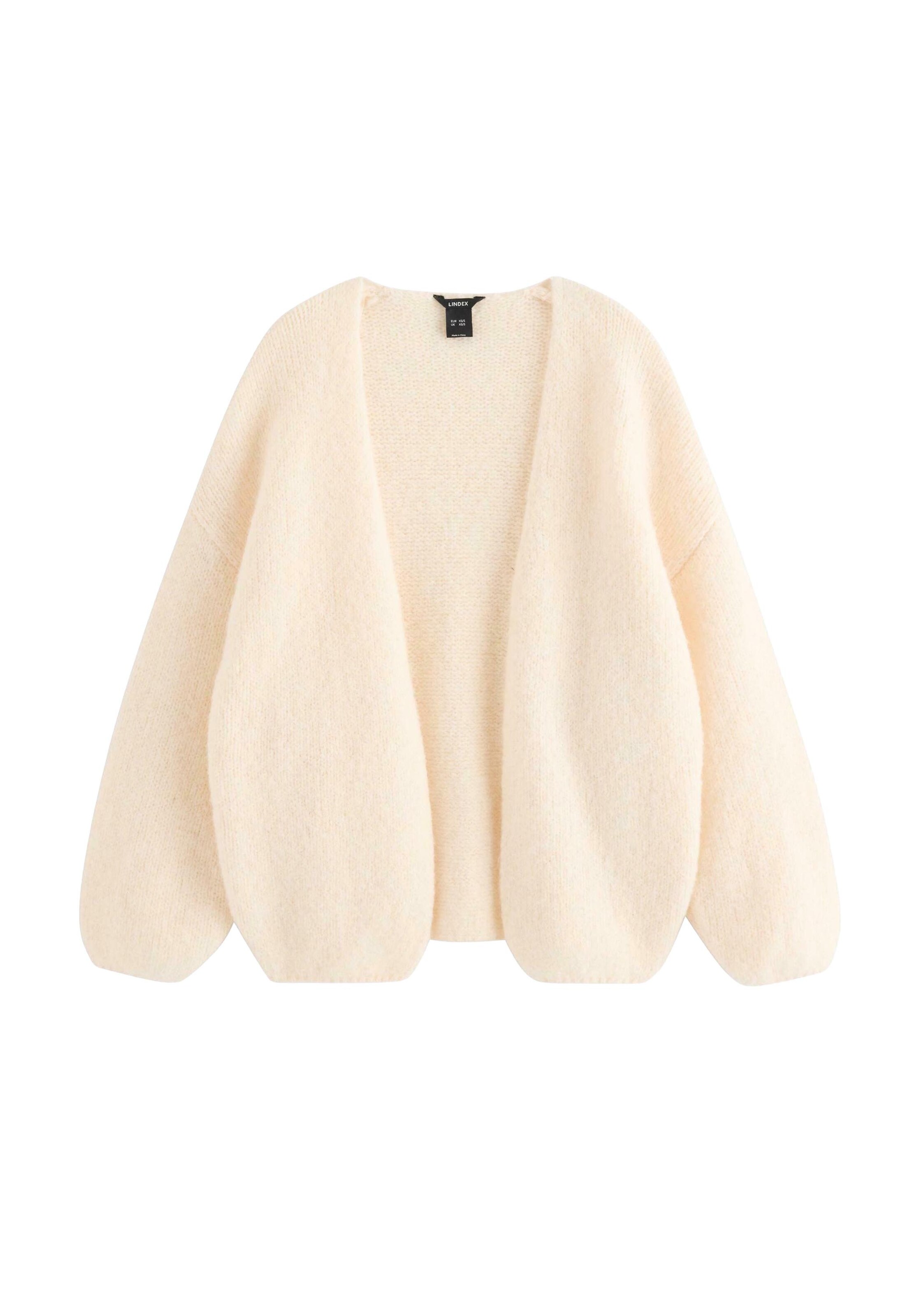 Lindex Strickjacke 'Vanessa' in Weiß: Vorderseite