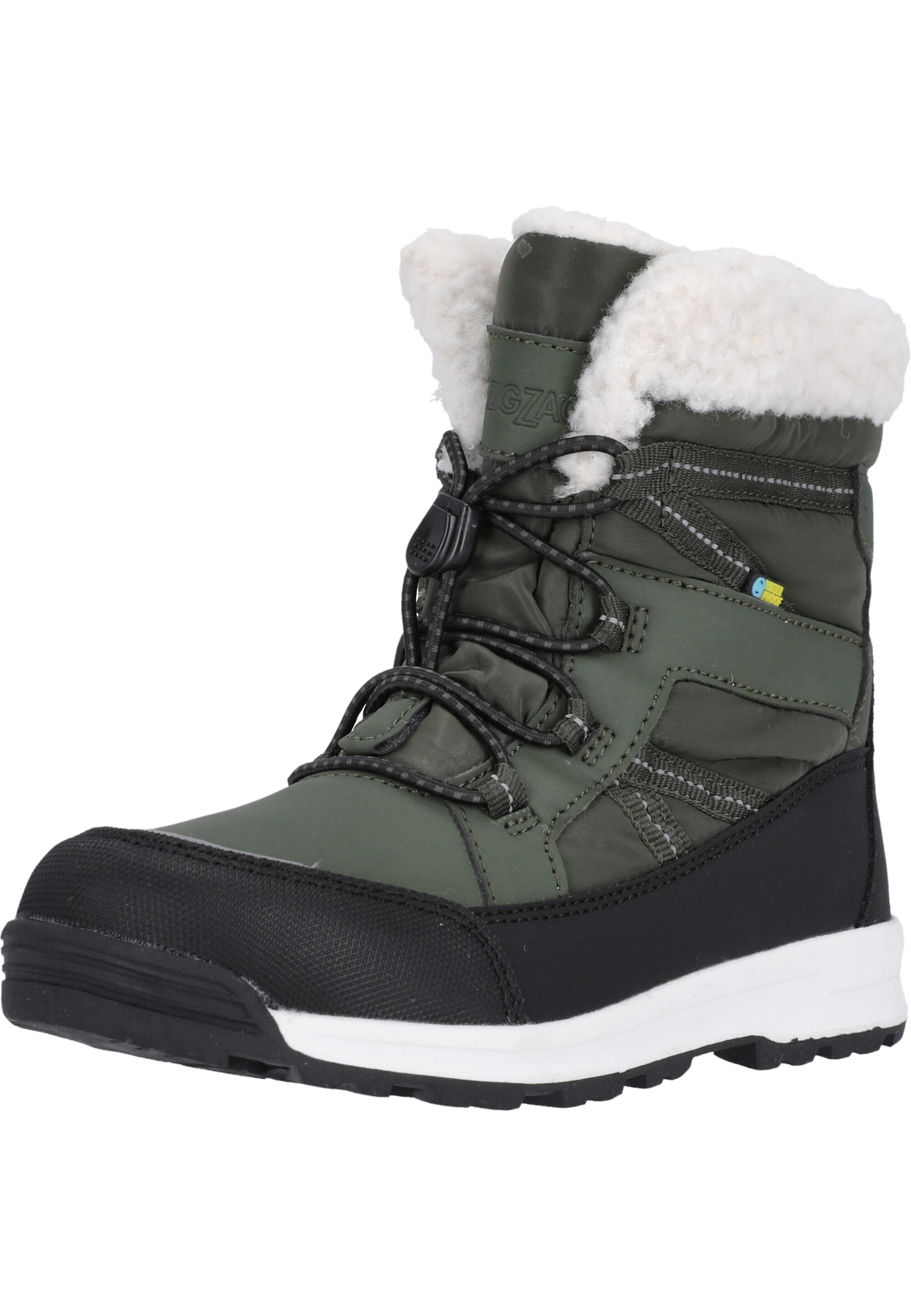 ZigZag Snowboots 'Wranden' in Groen: voorkant