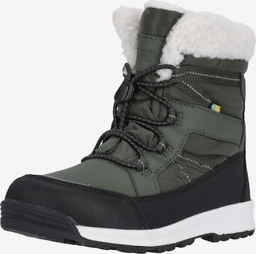 ZigZag Snowboots 'Wranden' in Groen: voorkant