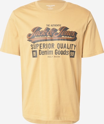 JACK & JONES Футболка в Желтый: спереди