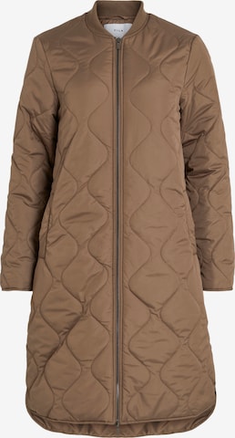 VILA Between-seasons coat 'Manon' in Brown: front