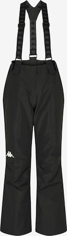 KAPPA Regular Housut ' Ski Pant ' värissä musta: etupuoli