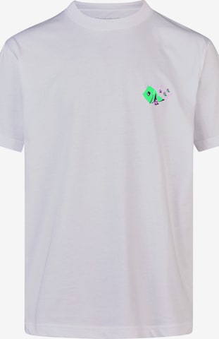 Cleptomanicx T-Shirt 'Camp Classic Tee' in Weiß: Vorderseite