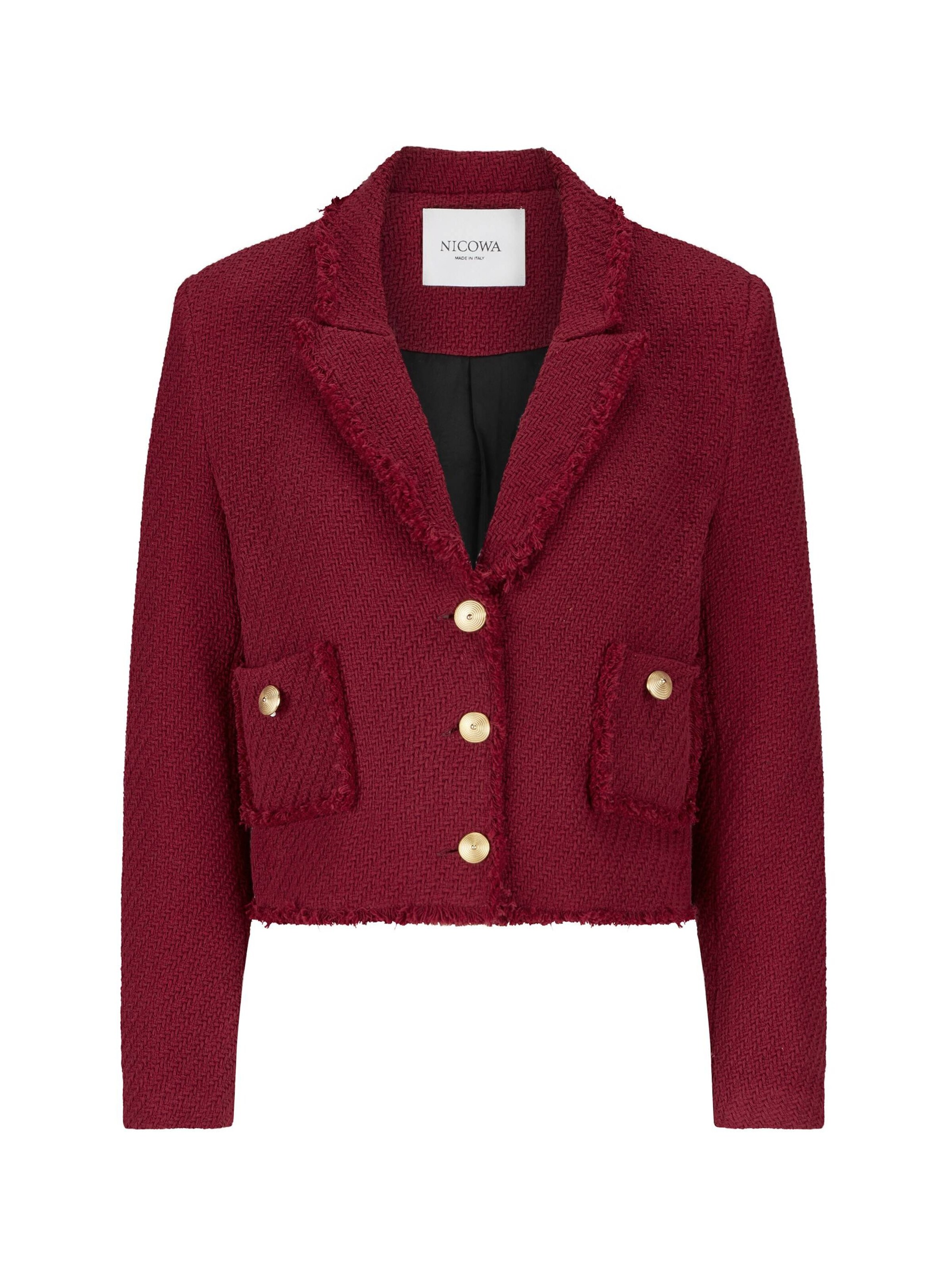 Nicowa Blazer 'BAGIWO' en rouge foncé, Vue avec produit