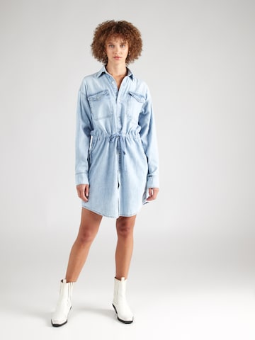 Robe-chemise G-Star RAW en bleu : devant