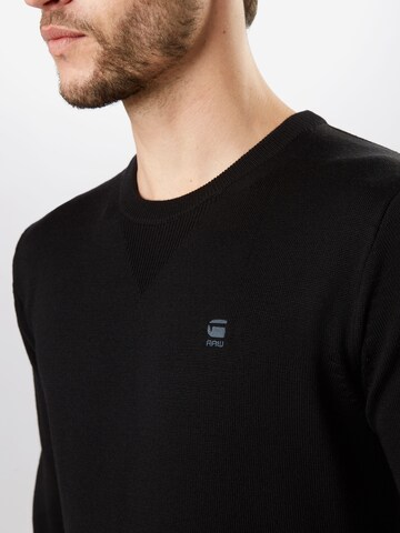 Coupe regular Pull-over G-Star RAW en noir