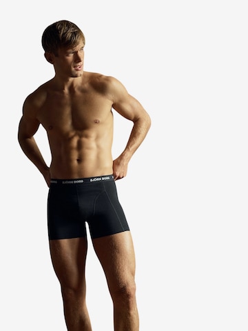 BJÖRN BORG Boxershorts 'Solid' in Zwart: voorkant